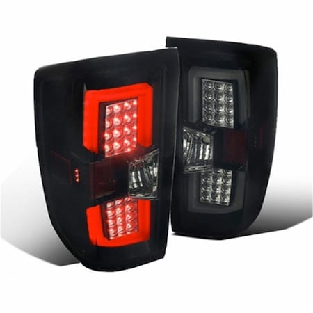 Overtime LED Bar Tail Lights for 2014-2015 Chevy Silverado - Glossy Black OV1618392